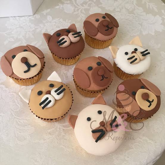 Cupcakes decorados con fondant