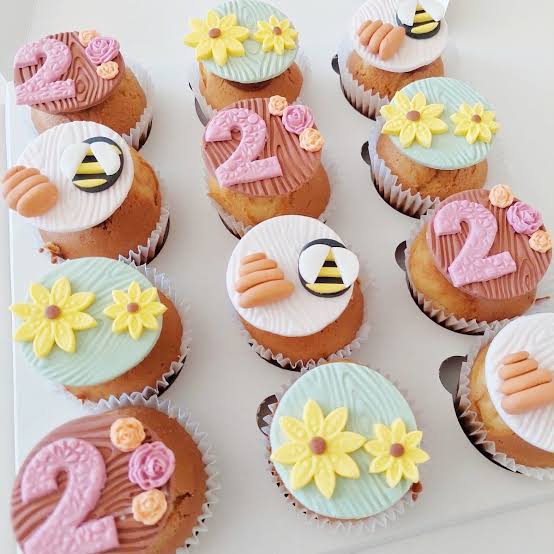 Cupcakes decorados con fondant